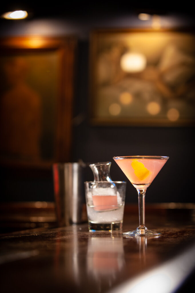 Cosmopolitan on the bar